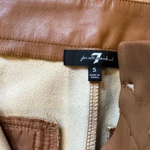 7 For All Mankind Vegan Leather Pants Size S